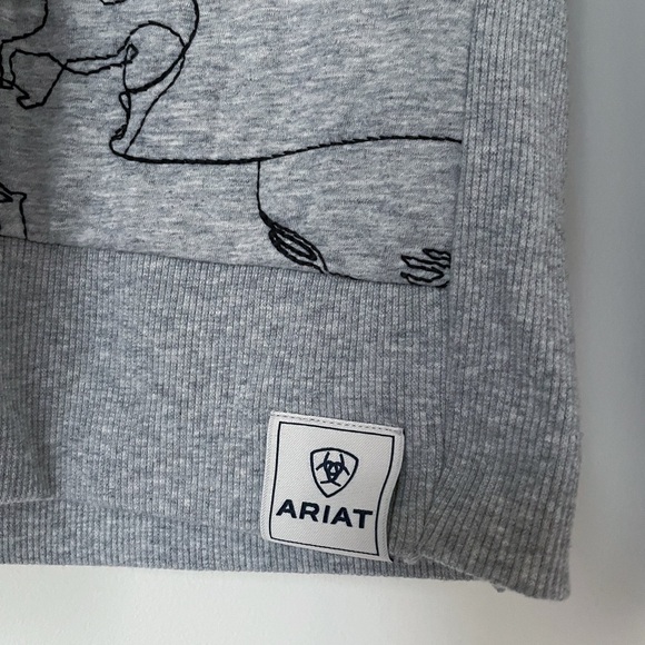 NWOT Ariat Women's Contour Equine Embroidered Crew Sweatshirt. Medium - Picture 6 of 9